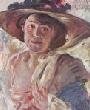 Коринт, Ловис. Дама в розовой шляпе. Портрет Шарлотты Беренд-Коринт