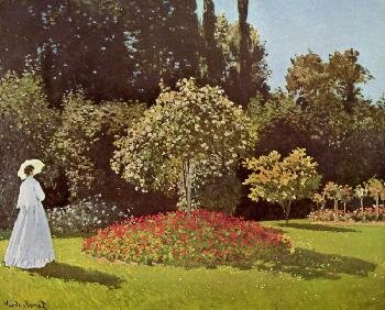 Клод Моне - Женщина в саду