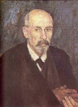 Surikov, Vasilij Ivanovich. Portrait of a man with hurt hand