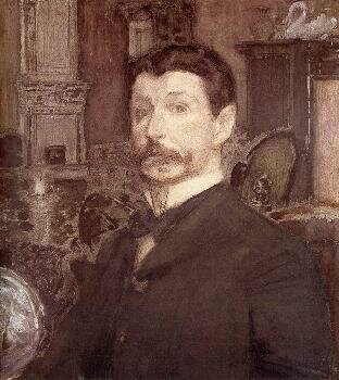 Mikhail Alexandrovich Vrubel. Self-portrait with a pearl shell