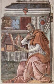 Сандро Ботичелли - Св. Августин в молитвенном созерцании