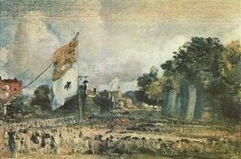 Джон Констебл - Праздник в честь победы при Ватерлоо в Восточном Бергхольте