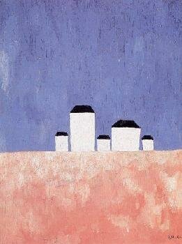 Kazimir Severinovich Malevich. Landscape with Five Houses
