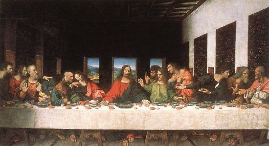 да Винчи, Леонардо. Копия 16 века с картины Тайная вечеря