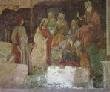 Ботичелли, Сандро. Фрески виллы Лемми под Флоренцией, Лоренцо Торнабуони перед аллегорическими фигурами семи свободных искусств, фрагмент