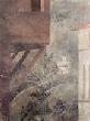 Мазаччо. Цикл фресок в капелле Бранкаччи в Санта Мария дель Кармине (Флоренция). Сцены из жизни Петра. Петр раздает милостыню общине и Кончина Анании и его жены. Фрагмент. Пейзаж