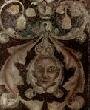 ди Бондоне, Джотто. Цикл фресок капеллы Перуцци [01]. Санта Кроче во Флоренции. Орнамент. Фрагмент