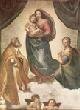 Санти, Рафаэль. Сикстинская Мадонна. Мария с младенцем, папа Сикст II и св. Барбара