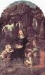да Винчи, Леонардо. Мадонна в скалах. Мария с младенцем Иисусом, младенцем Иоанном Крестителем и ангелом