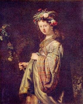 Харменс ван Рейн Рембрандт - Флора (портрет Саскии в виде Флоры)