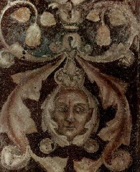 ди Бондоне, Джотто. Цикл фресок капеллы Перуцци [01]. Санта Кроче во Флоренции. Орнамент. Фрагмент