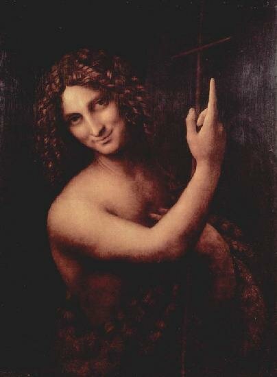Леонардо да Винчи. Иоанн Креститель. 1513-1516 гг. Лувр